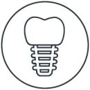 Icon style image for treatment: Dental implants